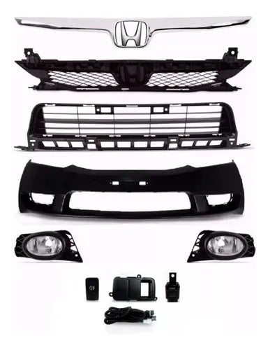 Parachoque New Civic 2009 2010 2011 Completo
