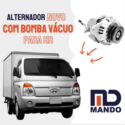 Alternador L200 Sport Outdoor 90a Polia Dupla C/ Bomba Vacuo