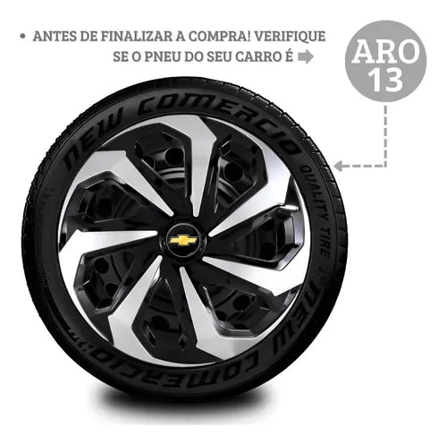 Calota Aro 13 Chevrolet Celta Corsa Classic Corsinha Prisma