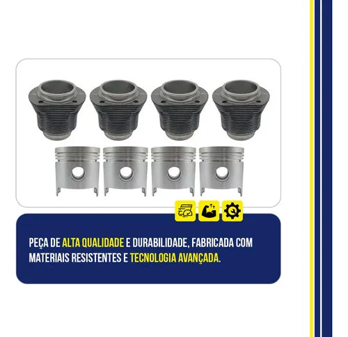 Kit Motor Gol Fusca Brasilia Kombi 1300 Gasolina Ks